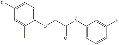 2-(4-chloro-2-methylphenoxy)-N-(3-fluorophenyl)acetamide Struktur