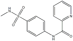 N-{4-[(methylamino)sulfonyl]phenyl}-2-pyridinecarboxamide Struktur