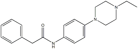 N-[4-(4-ethyl-1-piperazinyl)phenyl]-2-phenylacetamide Struktur