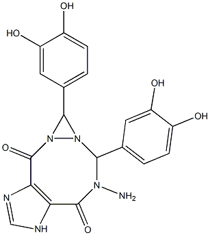 N'~4~,N'~5~-bis(3,4-dihydroxybenzylidene)-1H-imidazole-4,5-dicarbohydrazide Struktur