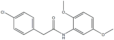 2-(4-chlorophenyl)-N-(2,5-dimethoxyphenyl)acetamide Struktur