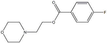 2-(4-morpholinyl)ethyl 4-fluorobenzoate Struktur