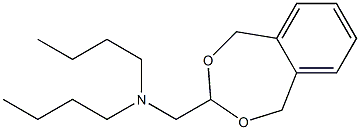 N-butyl-N-(1,5-dihydro-2,4-benzodioxepin-3-ylmethyl)-1-butanamine Struktur