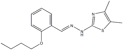 2-butoxybenzaldehyde (4,5-dimethyl-1,3-thiazol-2-yl)hydrazone Struktur