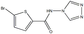 5-bromo-N-(4H-1,2,4-triazol-4-yl)-2-thiophenecarboxamide Struktur