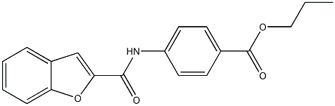 propyl 4-[(1-benzofuran-2-ylcarbonyl)amino]benzoate Struktur