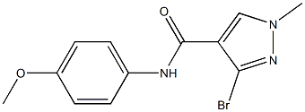 3-bromo-N-(4-methoxyphenyl)-1-methyl-1H-pyrazole-4-carboxamide Struktur