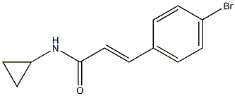 3-(4-bromophenyl)-N-cyclopropylacrylamide Struktur