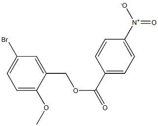 5-bromo-2-methoxybenzyl 4-nitrobenzoate Struktur