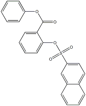 phenyl 2-[(2-naphthylsulfonyl)oxy]benzoate Struktur