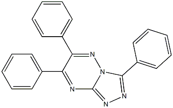 3,6,7-triphenyl[1,2,4]triazolo[4,3-b][1,2,4]triazine Struktur