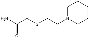 2-{[2-(1-piperidinyl)ethyl]sulfanyl}acetamide Struktur