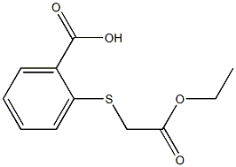 2-[(2-ethoxy-2-oxoethyl)sulfanyl]benzoic acid Struktur