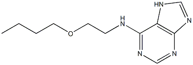 N-(2-butoxyethyl)-N-(7H-purin-6-yl)amine Struktur