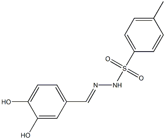 N'-(3,4-dihydroxybenzylidene)-4-methylbenzenesulfonohydrazide Struktur