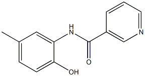 N-(2-hydroxy-5-methylphenyl)nicotinamide Struktur