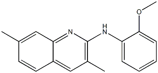 N-(2-methoxyphenyl)-3,7-dimethylquinolin-2-amine Struktur