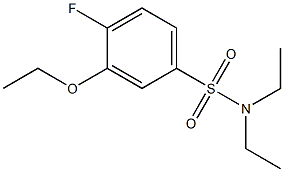 3-ethoxy-N,N-diethyl-4-fluorobenzenesulfonamide Struktur