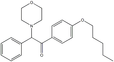 2-morpholin-4-yl-1-[4-(pentyloxy)phenyl]-2-phenylethanone Struktur