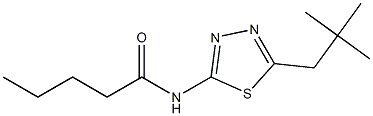 N-(5-neopentyl-1,3,4-thiadiazol-2-yl)pentanamide Struktur