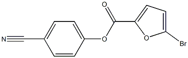 4-cyanophenyl 5-bromo-2-furoate Struktur