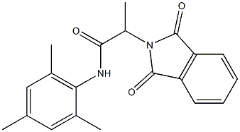 2-(1,3-dioxo-1,3-dihydro-2H-isoindol-2-yl)-N-mesitylpropanamide Struktur