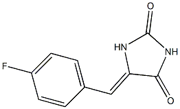 5-(4-fluorobenzylidene)-2,4-imidazolidinedione Struktur