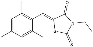 3-ethyl-5-(mesitylmethylene)-2-thioxo-1,3-thiazolidin-4-one Struktur