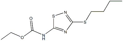 ethyl 3-(butylthio)-1,2,4-thiadiazol-5-ylcarbamate Struktur