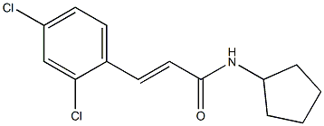 N-cyclopentyl-3-(2,4-dichlorophenyl)acrylamide Struktur