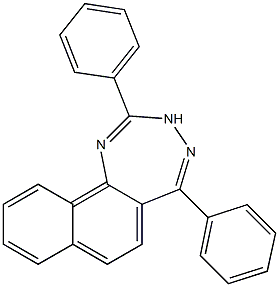 2,5-diphenyl-3H-naphtho[1,2-e][1,2,4]triazepine Struktur