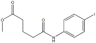 methyl 5-(4-iodoanilino)-5-oxopentanoate Struktur