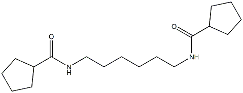 N-{6-[(cyclopentylcarbonyl)amino]hexyl}cyclopentanecarboxamide Struktur