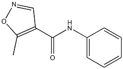 5-methyl-N-phenyl-4-isoxazolecarboxamide Struktur