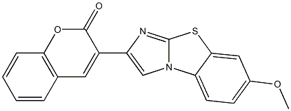 3-(7-methoxyimidazo[2,1-b][1,3]benzothiazol-2-yl)-2H-chromen-2-one Struktur