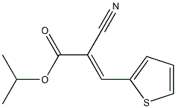 isopropyl 2-cyano-3-(2-thienyl)acrylate Struktur