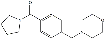 4-[4-(1-pyrrolidinylcarbonyl)benzyl]morpholine Struktur