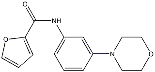 N-[3-(4-morpholinyl)phenyl]-2-furamide Struktur