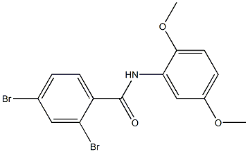 2,4-dibromo-N-(2,5-dimethoxyphenyl)benzamide Struktur