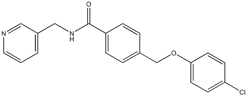 4-[(4-chlorophenoxy)methyl]-N-(3-pyridinylmethyl)benzamide Struktur