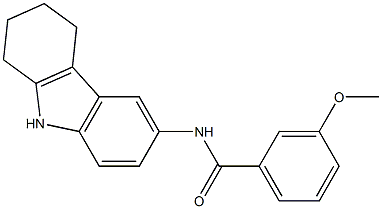 3-methoxy-N-(2,3,4,9-tetrahydro-1H-carbazol-6-yl)benzamide Struktur