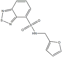 N-(2-furylmethyl)-2,1,3-benzothiadiazole-4-sulfonamide Struktur