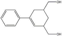 [5-(hydroxymethyl)-3-phenyl-2-cyclohexen-1-yl]methanol Struktur