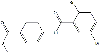 methyl 4-[(2,5-dibromobenzoyl)amino]benzoate Struktur