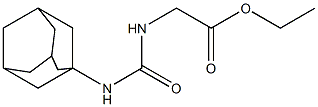 ethyl {[(1-adamantylamino)carbonyl]amino}acetate Struktur