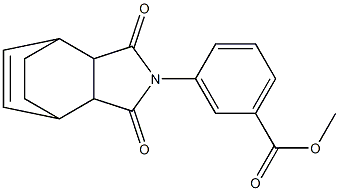 methyl 3-(3,5-dioxo-4-azatricyclo[5.2.2.0~2,6~]undec-8-en-4-yl)benzoate Struktur