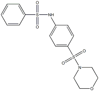 N-[4-(morpholin-4-ylsulfonyl)phenyl]benzenesulfonamide Struktur