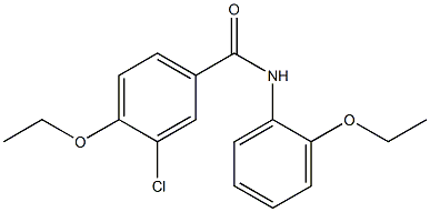 3-chloro-4-ethoxy-N-(2-ethoxyphenyl)benzamide Struktur