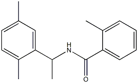 N-[1-(2,5-dimethylphenyl)ethyl]-2-methylbenzamide Struktur