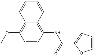 N-(4-methoxy-1-naphthyl)-2-furamide Struktur